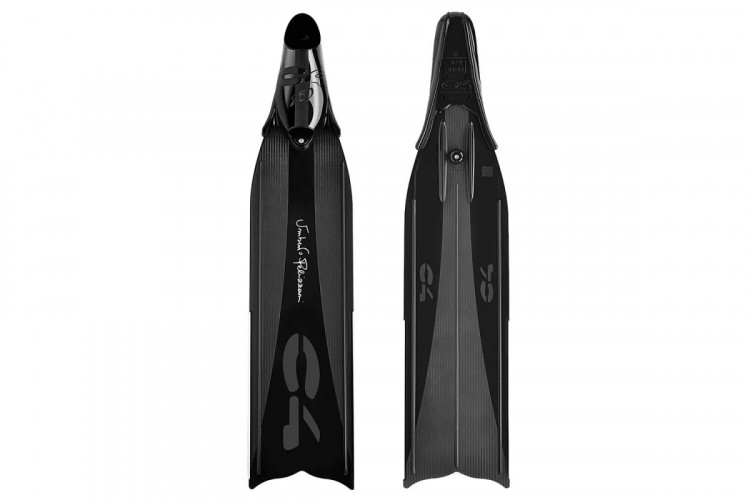 Ласты C4 UMBERTO PELIZZARI BLACK, пластик  